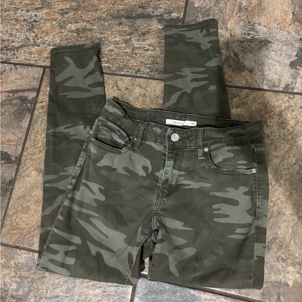 Levi's Camouflage Skinny Jeans